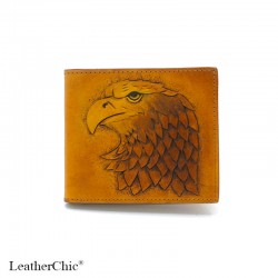 Hand Carved Men's Wallet WS 048 Eagle